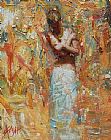 Henry Asencio Canvas Paintings - GOLDEN ADORNING